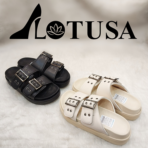 دمپایی طبی ۲سگک چرمی